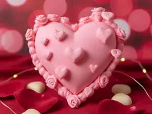 Coeur Saint-Valentin Cœur de Roses et de Cœurs