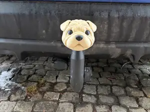Sharpei head tow ball cover