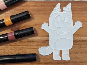 Bingo - 3D Printable Coloring Plate (Bluey)