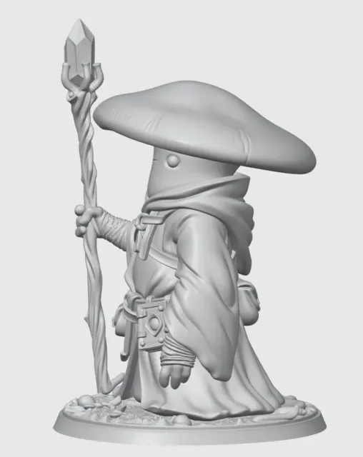 Myconid Wizard D&D Miniature (45mm) — Фото 11 из 12
