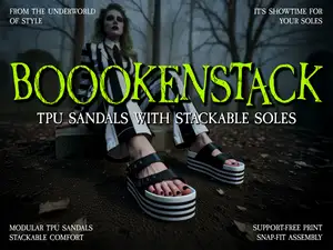 Boookenstack - TPU Sandals with Stackable Soles