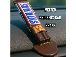 Melted Snickers Bar Prank