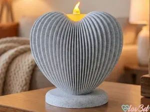 Parametric Heart Tealight Holder