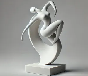 Abstract Dancing Figure Sculpture minimalistic