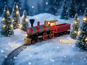 CyberBrick Christmas Train Moving Model