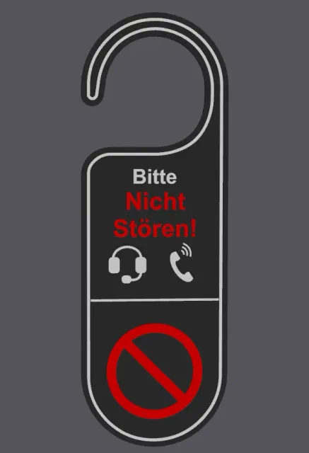 Türanhänger "Nicht Stören" - Door Hanger "Do not Disturb" (German)