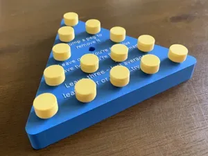 Solitaire Peg Game, The one True Peg game