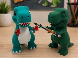 Unstoppable T-Rex Statue - Pencil Holder