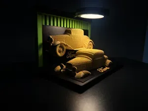 1932 Ford Coupe Street Rod - Layered Car model!