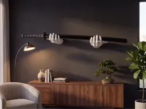 Wall Hands – Katana, Book, Key & Purse Holder