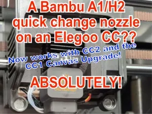 Adapter for H2/A1 Quick Swap hotend Elegoo CC/CC2