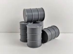 Oil Drums For Table Top Games Miniature Diorama