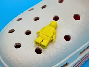 Brick Men Croc Charm