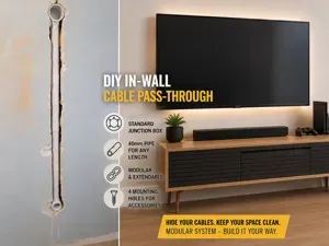 In-Wall Cable Pass-Through – Modular System