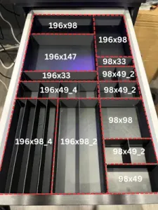 Ikea ALEX modular drawer bins