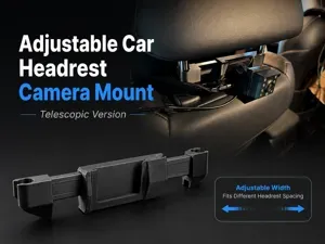 Adjustable Headrest Camera Mount – Telescopic