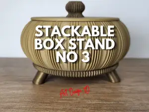 Stand for my Stackable Jewelry Box No 3 Ribbed