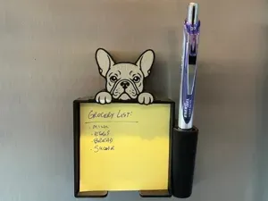 French Bulldog Magnetic Note Holder