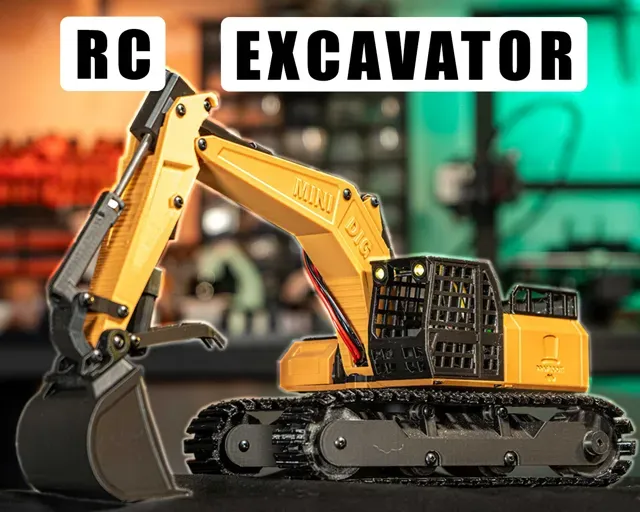 3D Printed RC Excavator — Фото 2 из 8