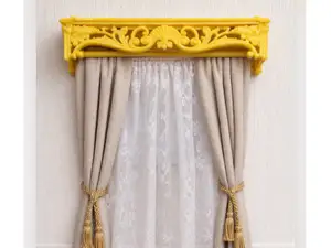 Victorian Curtain Rod Set –Window Cornice & Rods
