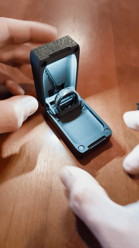 Modern Ring Box with LED Light