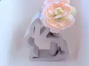 Minimalist Easter Bunny Vase Decor_Japandi_Easy
