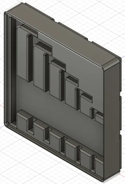 Gridfinity 3x3x3U boxForAllen hexagonal key(small) — Image 4 of 6