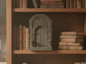 Khazad-dûm Door Bookend / Tor-Buchstütze