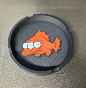 Removable base Ash Tray, The Simpson's Fish