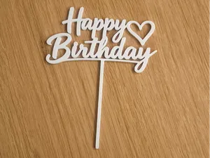 Happy Birthday Cake Topper v1