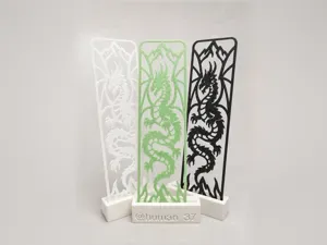 Dragon Bookmark | Fantasy One-Color Print