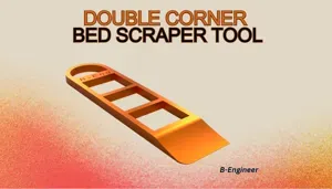 Bed scraper Tool - multifunction one rounded corner