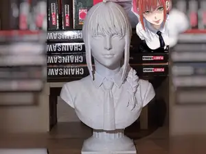 Busto di Makima - Chainsaw Man - Greek Statue