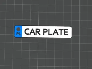 Custom License Plate Keychain