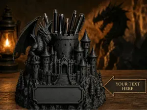Dragon Castle Pen Holder