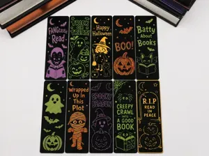 Halloween Bookmarks 10 Pack ~ Spooky Bookmark Set