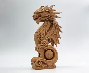 Wooden Dragon Totem