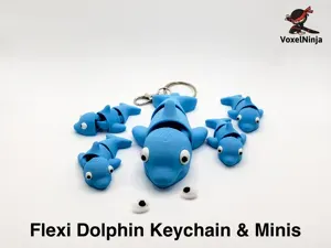 Flexi Dolphin Keychain & Minis