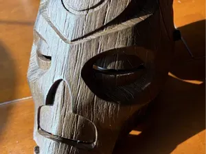 Wearable Skyrim Wood Texture Dragon Priest Mask
