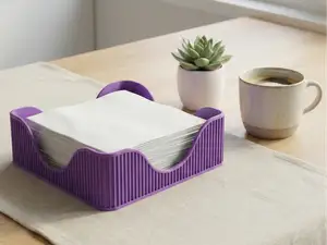 Modern Wavy Napkin Holder | Proportional Scalable