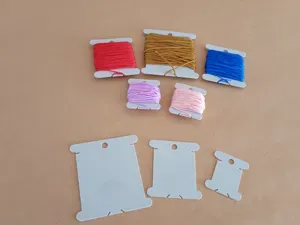 Craft embroidery Thread Bobbin Keyrings – 3 Sizes