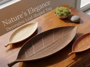 Nature's Elegance: Decorative Leaf-Shaped Tray