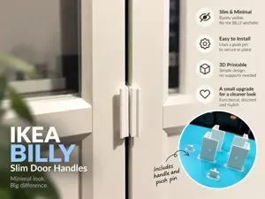 IKEA BILLY Slim Door Handles – Minimal