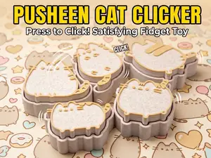 Pusheen cat fidget clicker