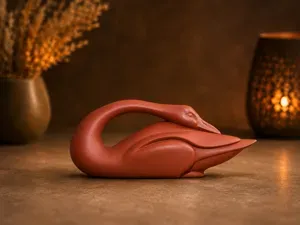 Minimalist Swan Sculpture – Elegant Home Decor