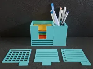 Pen, Note & Stencil Organizer