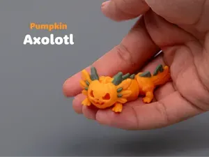 Pumpkin Axolotl – Articulated