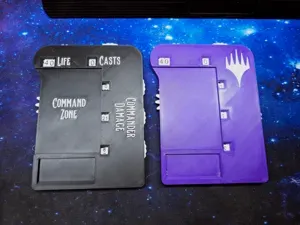 EDH Commander Tray with swappable faceplates
