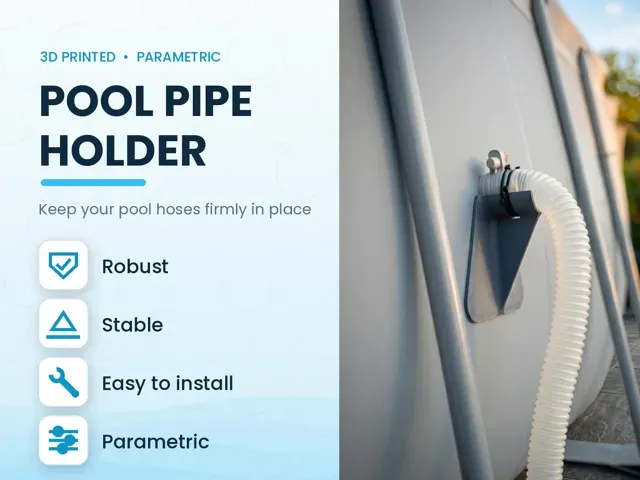 Parametric Pool Pipe Holder (Intex, Bestway...)