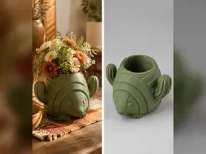 Cactus Flower Vase